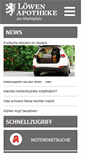 Mobile Screenshot of loewen-apotheke-dipps.de