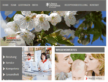 Tablet Screenshot of loewen-apotheke-dipps.de